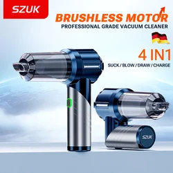 SZUK Car Vacuum Cleaner Handheld Cordless Strong Suction Car Vacuum Cleaner Cleaning Machine Foldable Portable Vacuum Cleaner