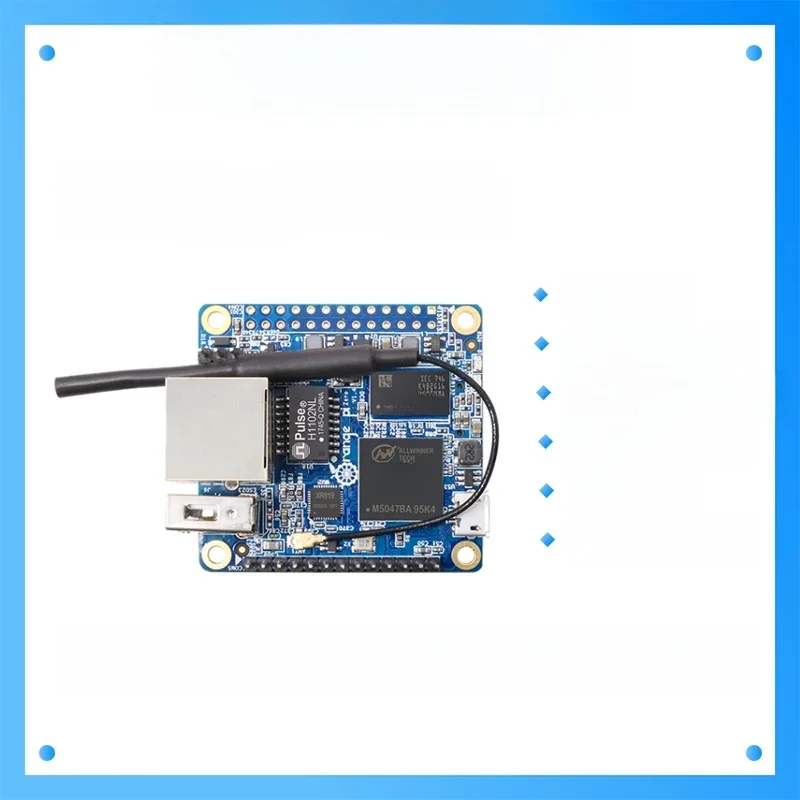 Ordinateur à carte unique Open Source Orange Pi Zero 512 Mo H2 H3+, fonctionne Android 4.4, Ubuntu, Image Debian