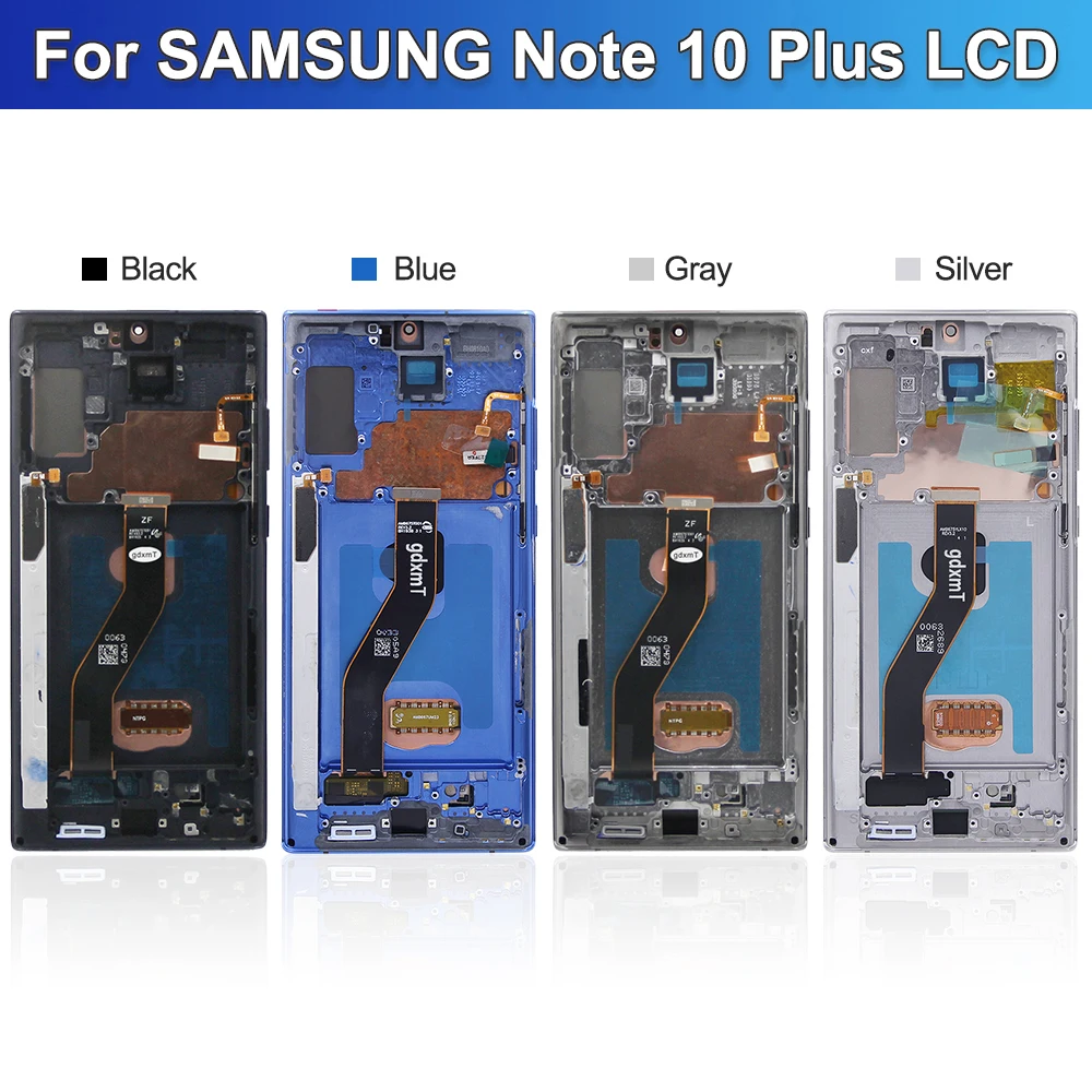 AMOLED / TFT Note 10 Plus Screen Assembly for Samsung Note10+ N975F Lcd Display Touch Screen with Frame Support S Pen