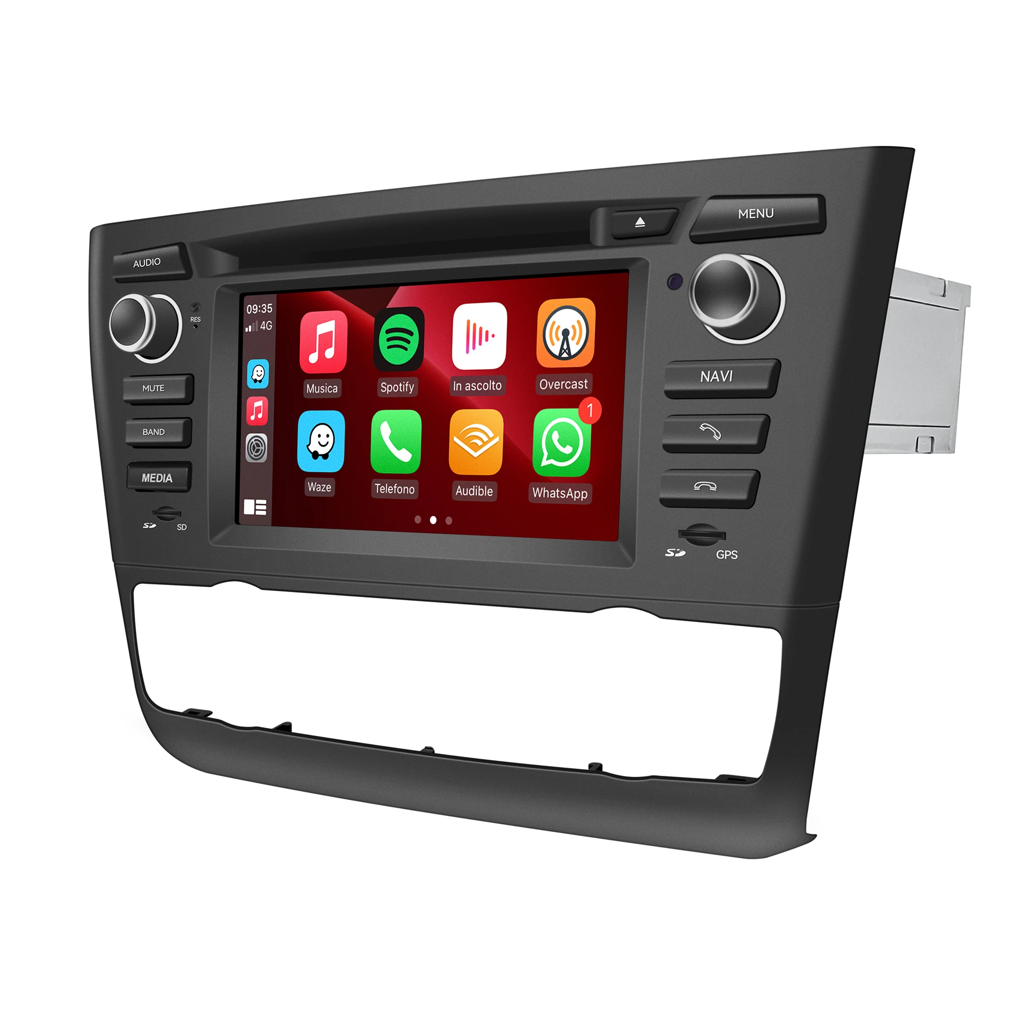 

for BMW 1 Series Radio Upgrade E81 E82 E87 6.2"Touch Screen Car Stereo No DVD,RDS BT GPS Navi 4G WiFi Apple CarPlay Android Auto