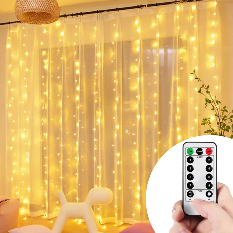 

Christmas Lights Curtain Garland Merry Christmas Decorations For Home Christmas Ornaments Xmas Gifts Navidad 2024 New Year Decor