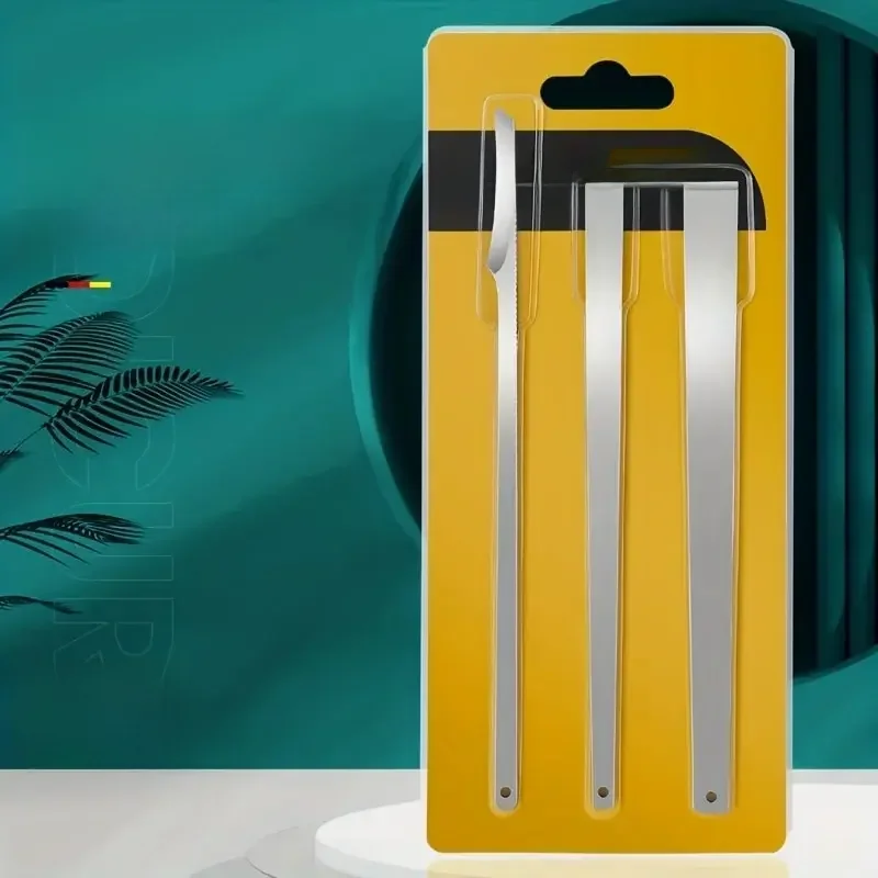 Ensemble de pédicure professionnel 3 pièces: outils de soins des pieds en acier inoxydable pour l'élimination des ongles incarnés