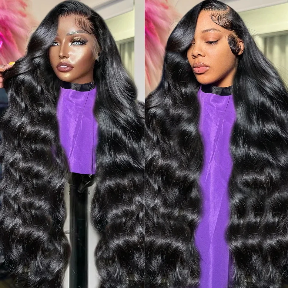 30 40 Inches 13x6 HD 220% Transparent Body Wave Lace Front Human Hair Wigs 13x4 Lace Frontal Wig  5x5 Glueless Ready To Go