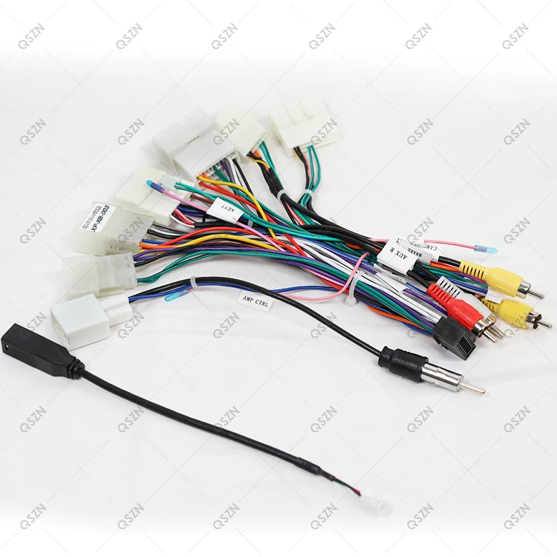 QSZN Canbus Box RP5-TY-101 For Toyota Camry Rav4 Corolla Prius HIGHLANDER PRADO 120 Car Radio Wiring Harness Power Cable