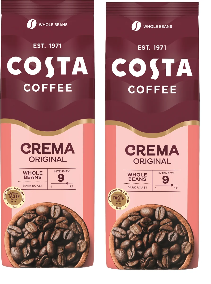 2x Kawa ziarnista COSTA COFFEE Crema Blend 1 kg