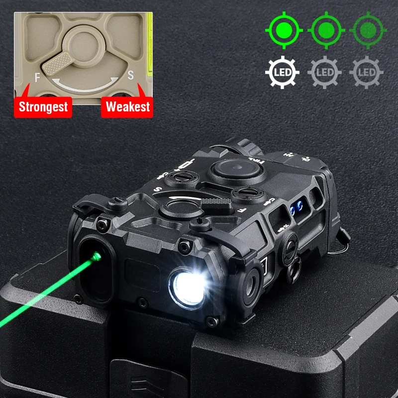 Wadsn Ogl Airsoft Nylon Laser Rood Groen Blauw Dot Gericht Wit Licht Strobe Jacht Wapen Led Light Light No Ir Fit 20Mm Rail