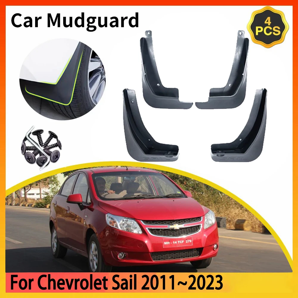 

For Chevrolet Sail Springo EV Chevytaxi Premium Aveo MK2 MK3 2011~2023 Mudguards Mudflap Mudguard Splash Guards Mud Flaps Fender