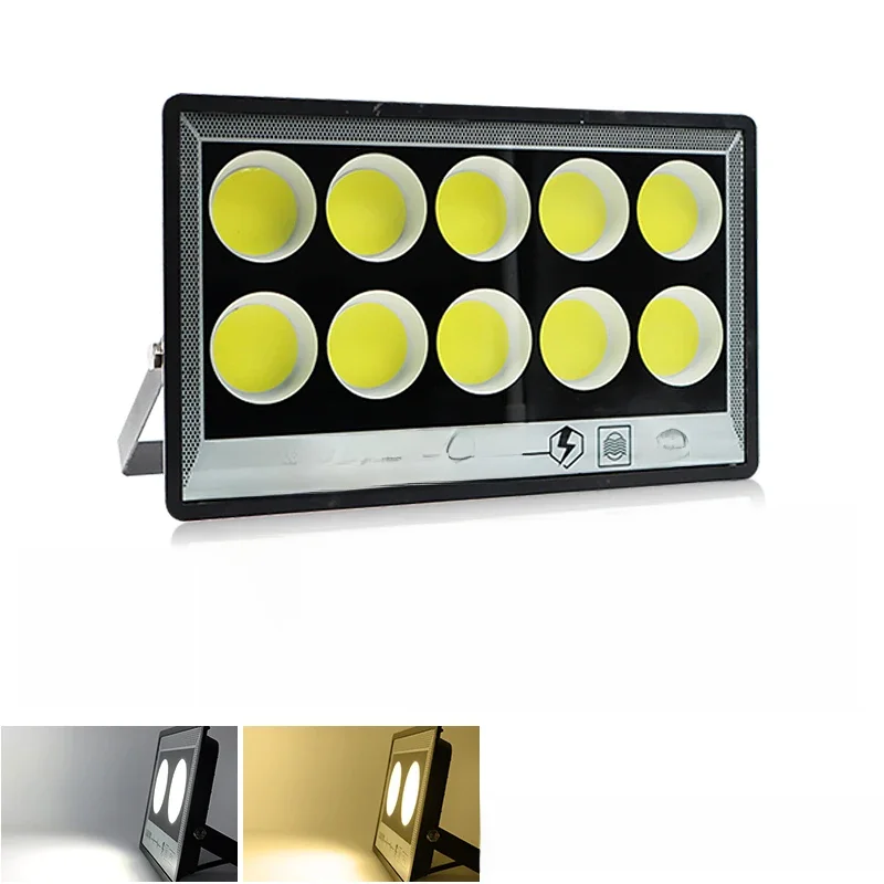 Projector LED para exterior para jardim e rua, IP65 lâmpada impermeável, holofote, 50W, 100W, 200W,