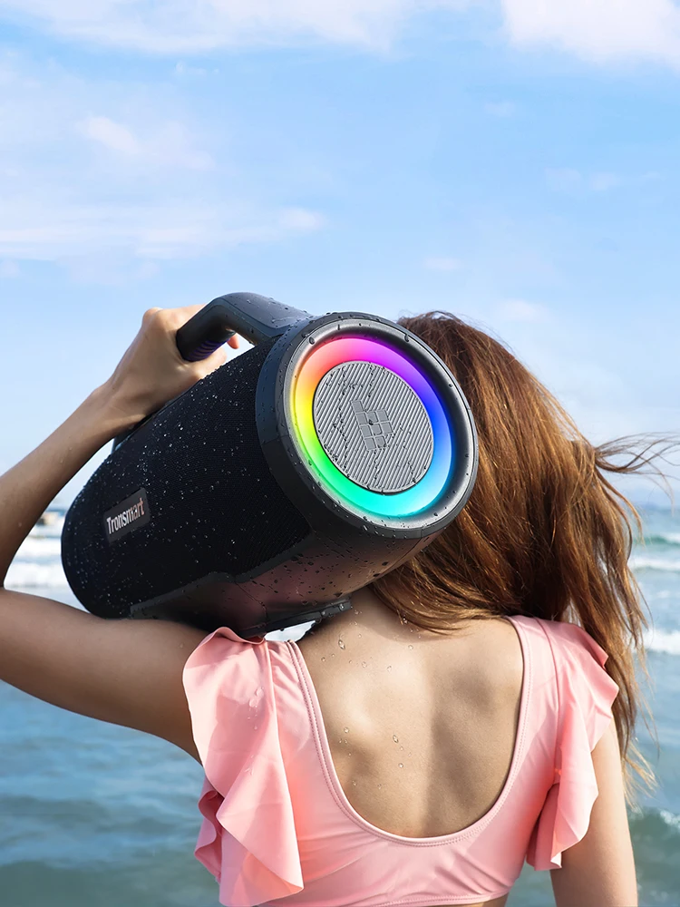 Głośnik Bluetooth Tronsmart Bang Max, bezprzewodowy, mocny głośnik o mocy 130W, wejście gitarowe/mikrofonowe, synchronizacja z ponad 100 głośnikami, sterowanie aplikacją. — Zdjęcie 2 z 2