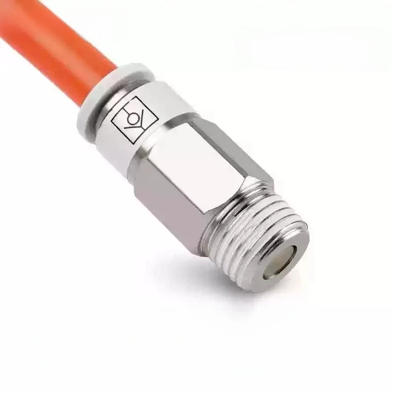 Clapet anti-retour pneumatique SPC VPC M5 1/8 1/4 3/8 1/2 "BSP filetage tuyau d'air clapet anti-retour rapide vanne unidirectionnelle connecteur rapide Ă un bouton