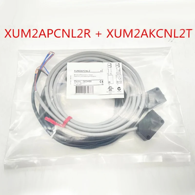 XUM2APCNL2R + XUM2AKCNL2T  Thru-beam Photoelectric Sensor 100% New Original