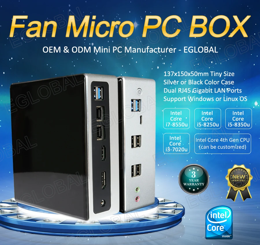 

Eglobal Powerful Mini PC With Intel i7 10510U 2*DDR4 2*Lans M.2 NVMe NUC Win 10 WiFi HDMI Mini Gamer UHD Graphics 620 TV Box