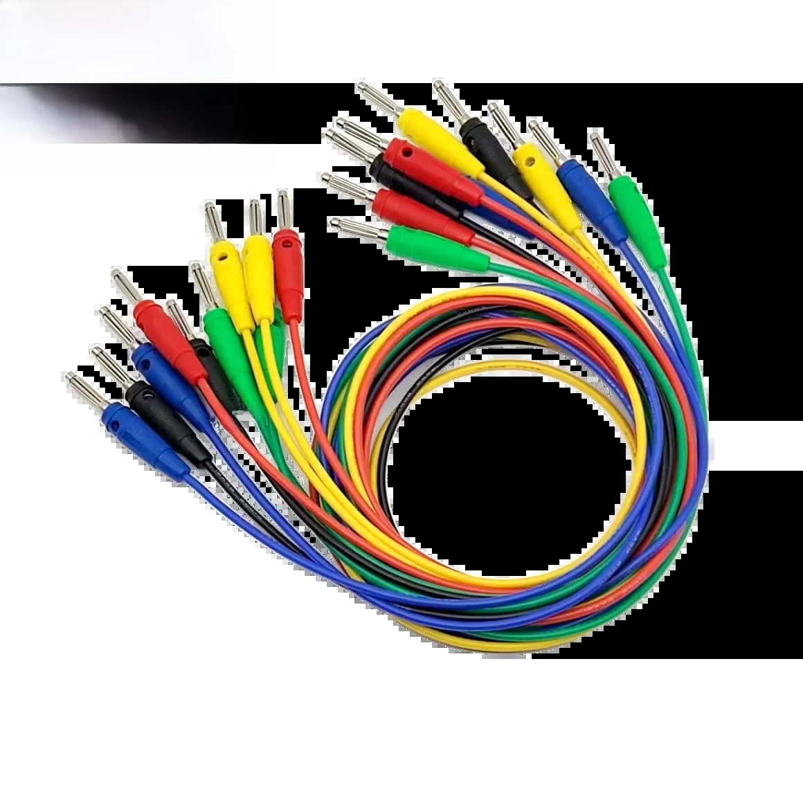 TL412 długość 1M bardzo elastyczny M-M silikonowy 16AWG 4mm do układania w stosy wtyczka bananowa z męskiego na męskie przewody pomiarowe — zdjęcie 2