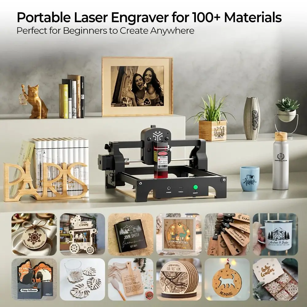 2.5W High Precision ACEMR Engraving Machine Blue Laser Engraver For Wood Crafts Laser CNC Machine Lightweight