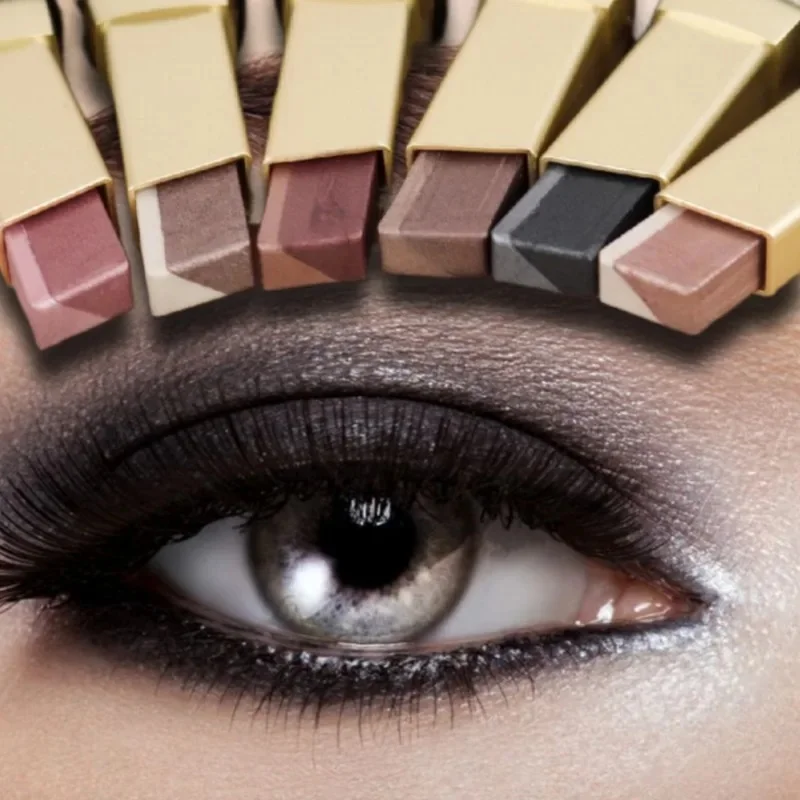 Bâton de fard à paupières Double couleur, paillettes, surbrillance, maquillage pour les yeux, imperméable, durable, scintillant, métallique