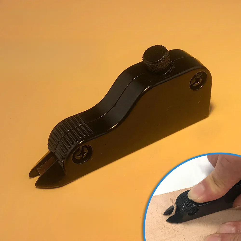 OWDEN-Outil de gouge en V réglable, artisanat du cuir, coupe, plis, coins de boîte