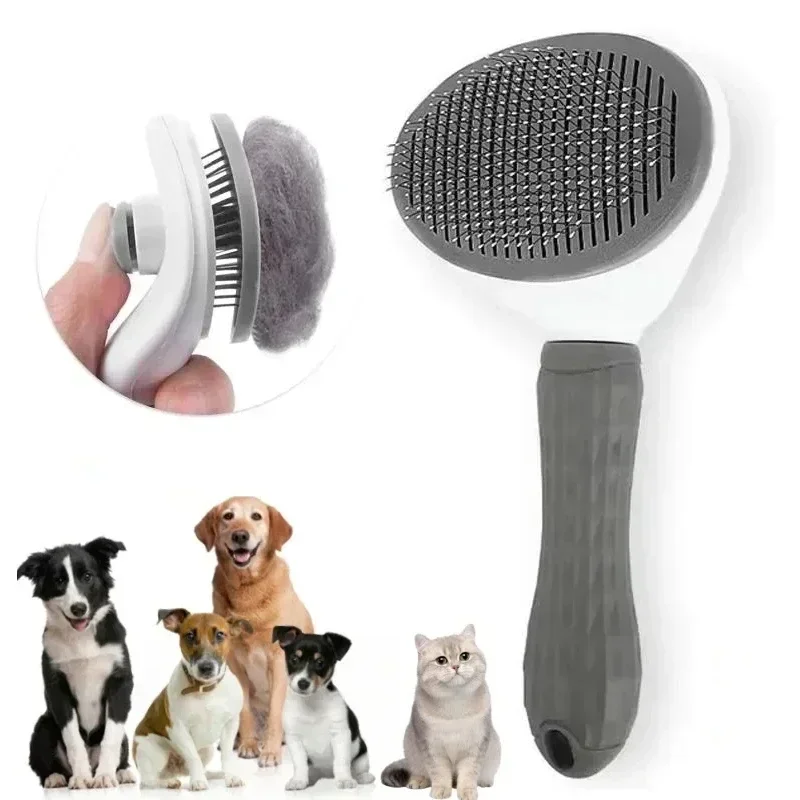 Peigne autonettoyant pour enlever les poils d'animaux, brosse pour couper les poils d'animaux, brosses de toilettage pour chats, peignes pour chiens, accessoires pour chats