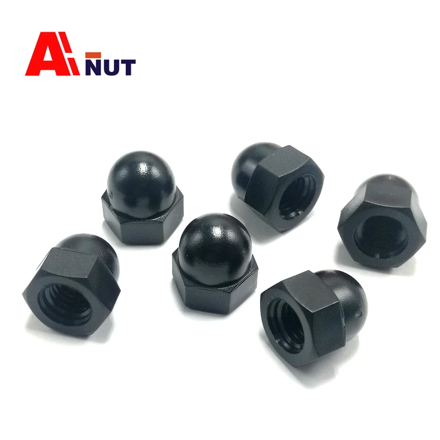 PA66 Plastic Hex Acorn Nuts ,  Nylon Domed Cap Nut , F004