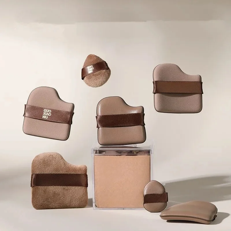 GUOXIAONIU-Éponge pour application de maquillage, 6 pièces, mélangeur, poudre, fond de teint, BB crème, cosmétiques