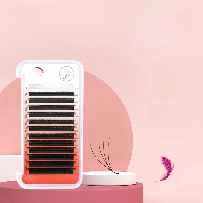 FADVAN 4D W kształcie C/D Curl przedłużanie rzęs gotowe wentylatory objętościowe miękki gradient norek łatwe upiększanie naturalne sztuczne rzęsy — zdjęcie 2
