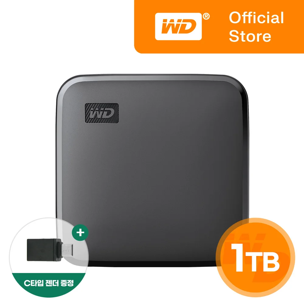 [WD Korea General version] WD Elements SE external SSD 1TB domestic genuine AS 3 years