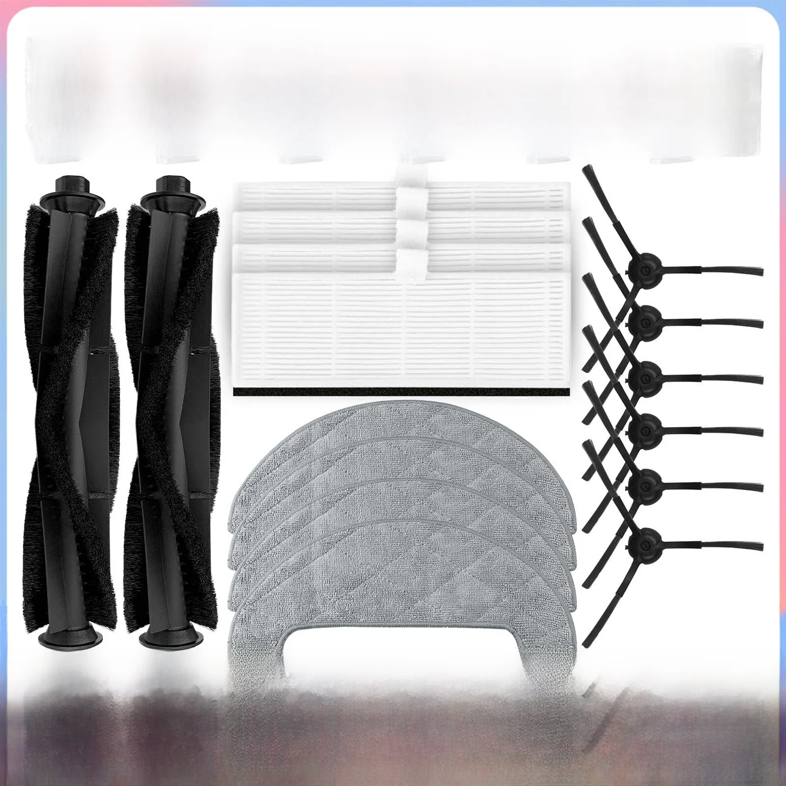 Pour Imou L11 pièce de rechange brosse principale bord rotatif brosse latérale filtre Hepa vadrouille chiffon sac à poussière Robot aspirateur Kit d'accessoires