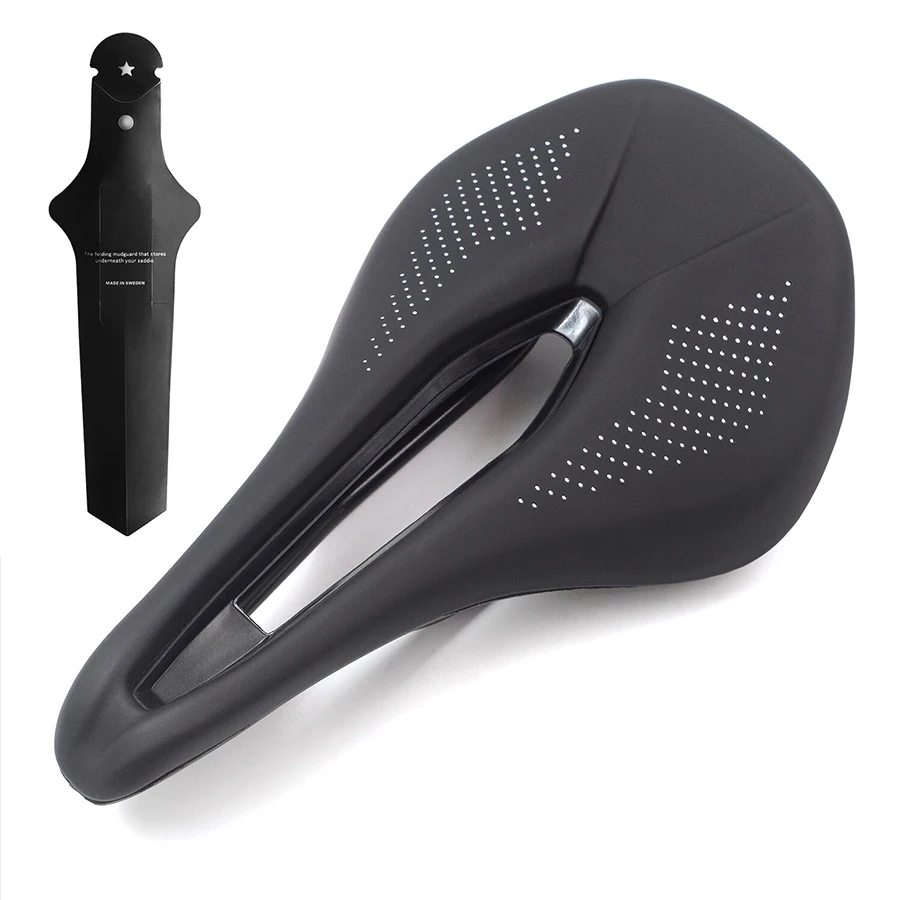 Power Comp Fahrradsattel für Herren und Damen, Komfort, Rennradsattel, MTB, Mountainbike-Sitz, 143 mm, Schwarz, Rot, Grün, Zubehör