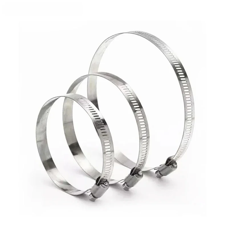 Collier de serrage réglable en acier inoxydable, 1 pièce, pour tuyau d'entraînement, ligne de carburant, taille de vis sans fin, cerceau à Clip