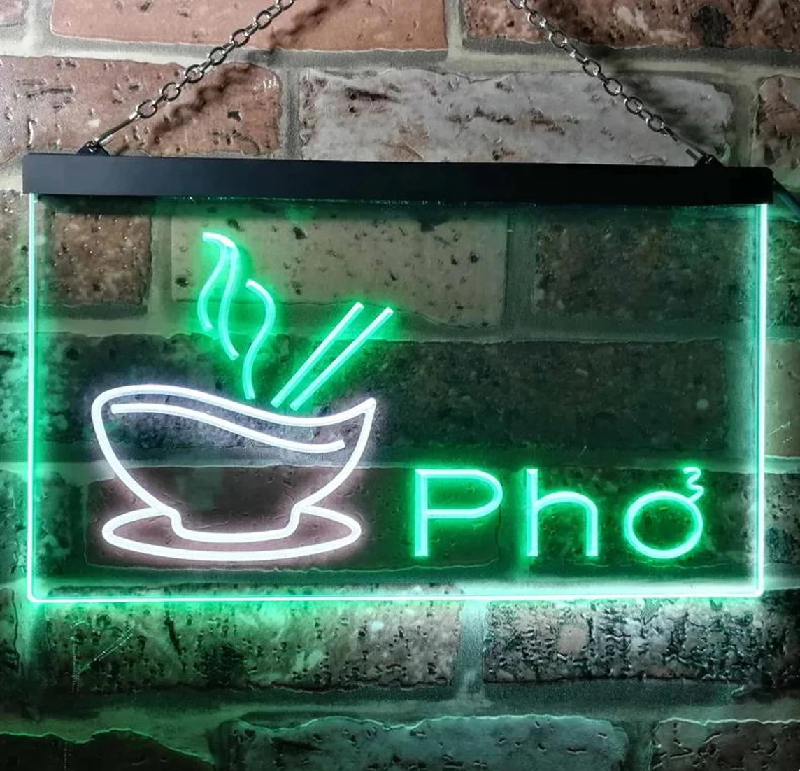 Imagem -05 - Personalizado Dual Color Led Neon Sign Pho Vietnamita Noodles Restaurante Restaurante Sinal Vietnã Noodle Night Eat Neon