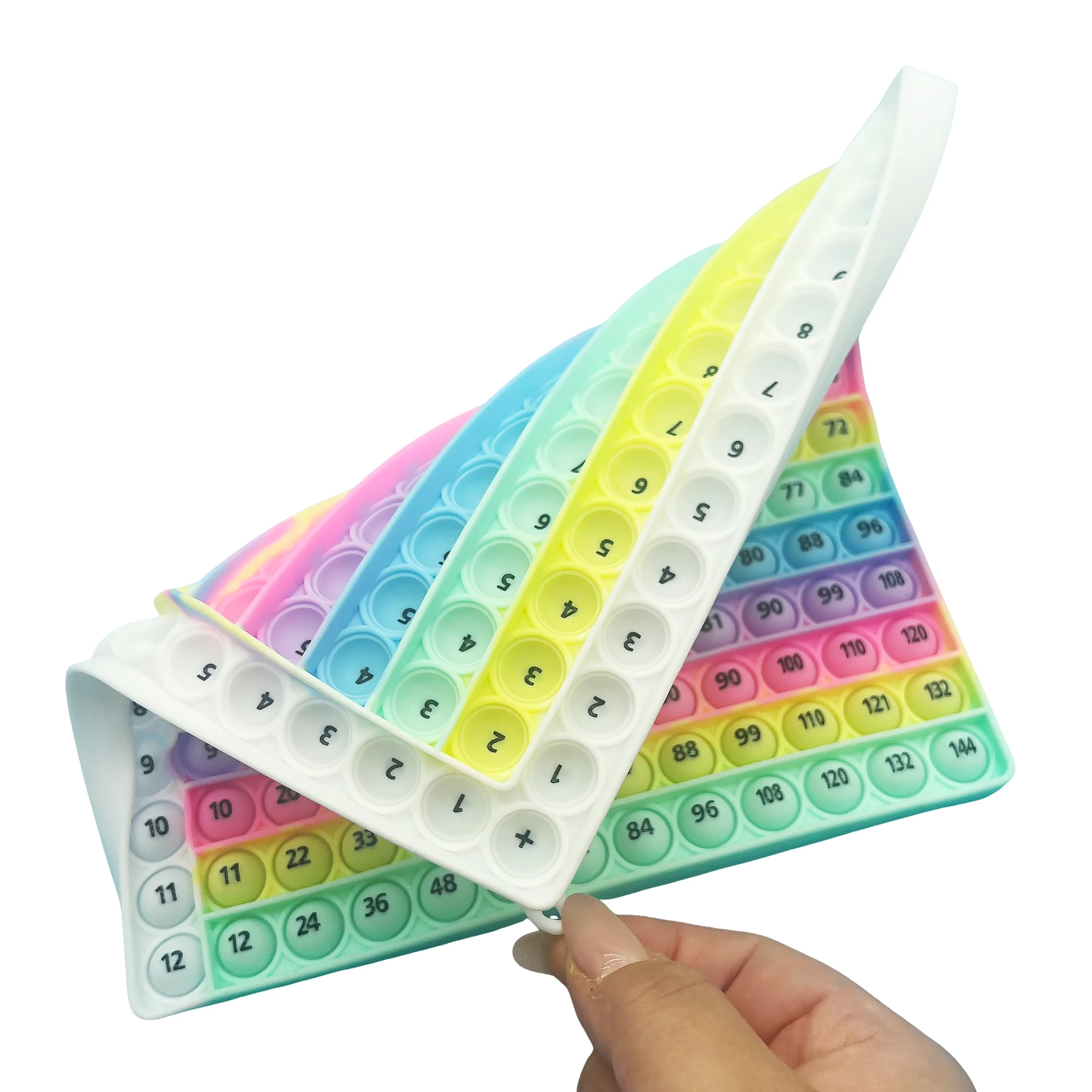 Zahlen 12x12 Multiplikation 12+12 Addition Math Games Fidget Toy Quick Push Educational Learning Toys mit Push Bubbles für Kinder