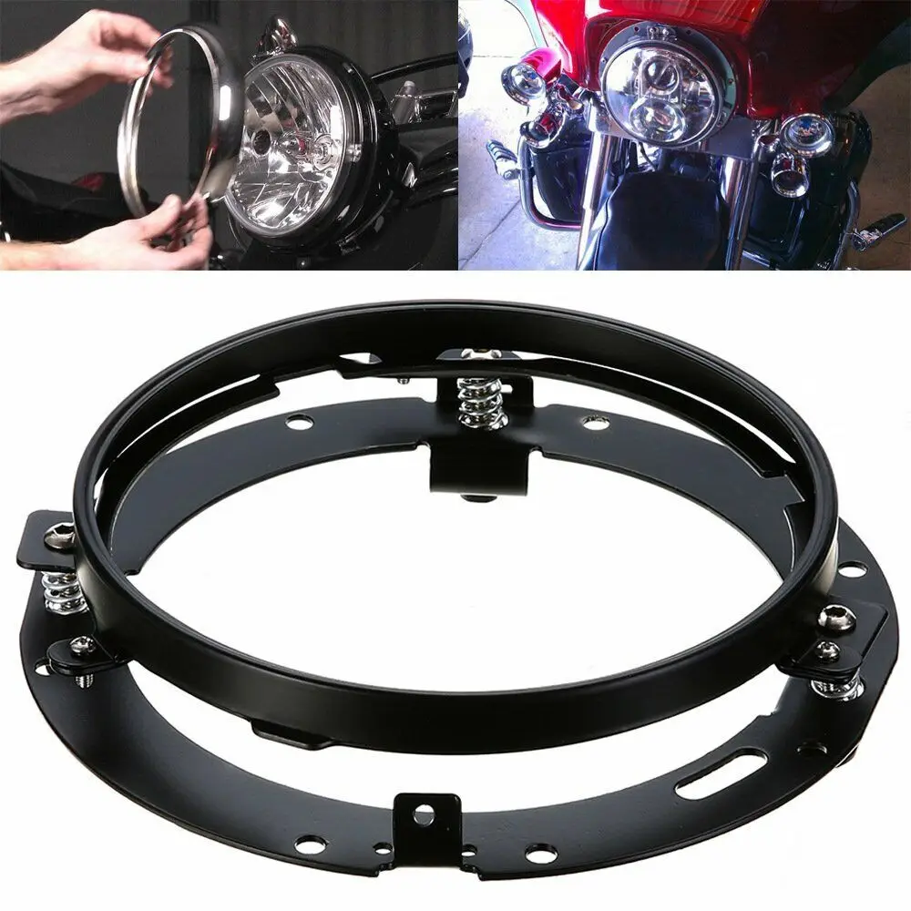 7 Inch Round LED Headlight Mounting Bracket Ring   For Jeep Wrangler JK TJ Suzuki Samurai for Harley Motorcycle 7\