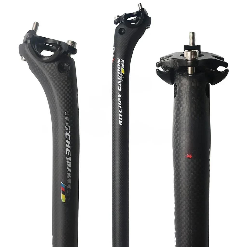 AliExpress NONE FULL Carbon Seatpost 27.2/30.8/31.6mm matte/Gloss 3k Carbon Fiber MTB/Road Bicycles Carbon Fiber seat post Light 350/400mm