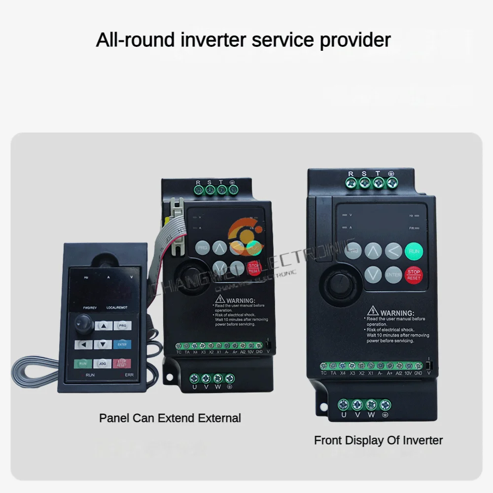 VFD HE200 Inverter 1.5KW/2.2KW/3.7KW/5.5KW Frequency Inverter Converter Variable Drive 3P Output Speed Controller For Motor CNC