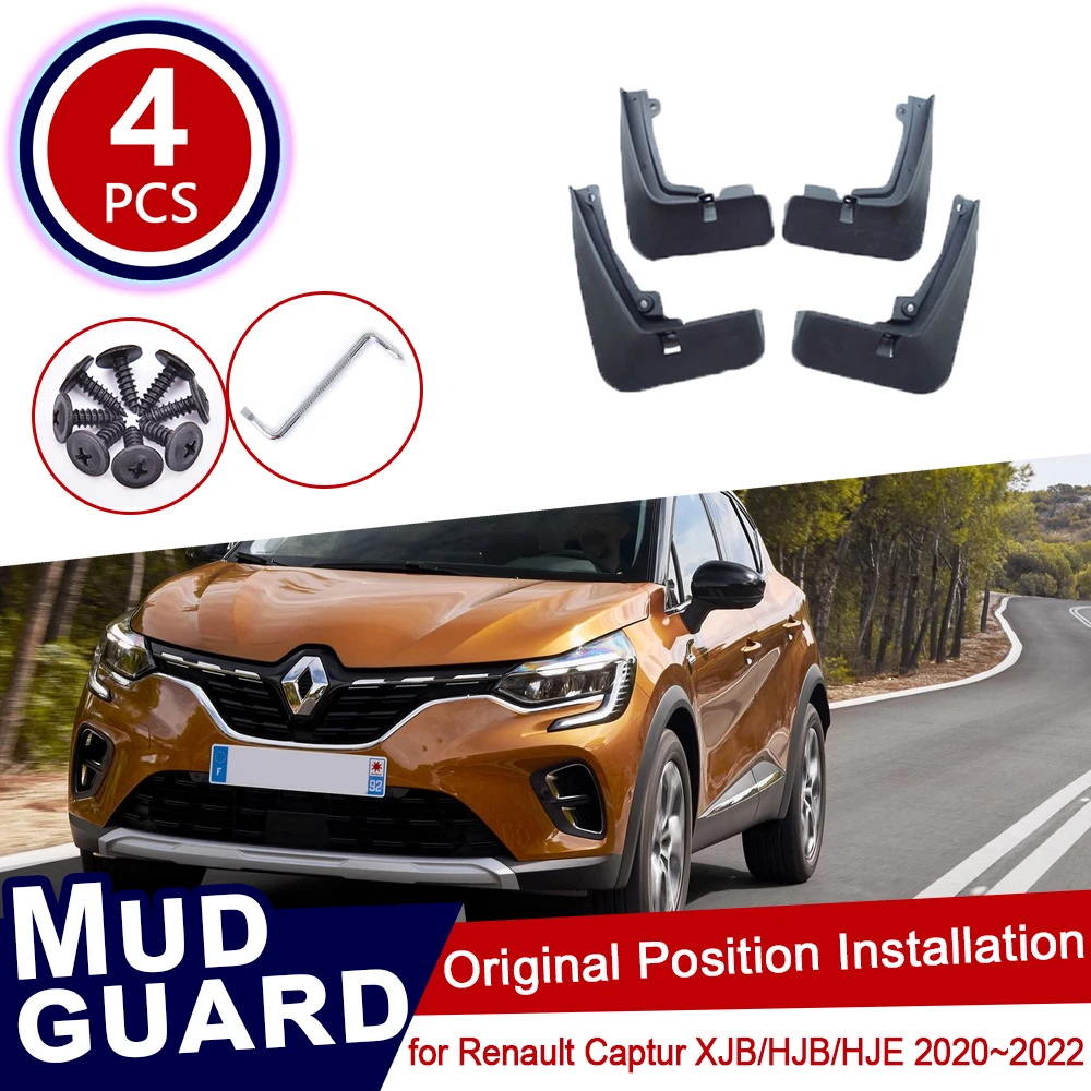 

4x Mudguard for Renault Captur Mitsubishi ASX 2020~2022 Accessories Car Mud Flaps Front Rear Wheels Splash Guards Fender Mudflap