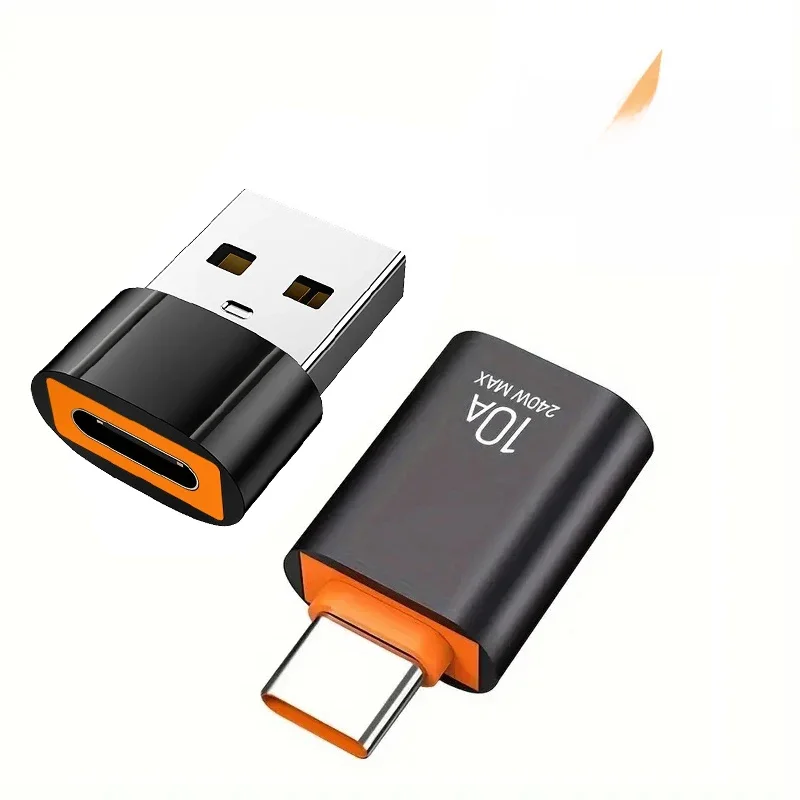 10A OTG Typ C Buchse auf USB A Stecker USB 3.0 auf Typ-C Konverter Schnelllade-Datenadapter für