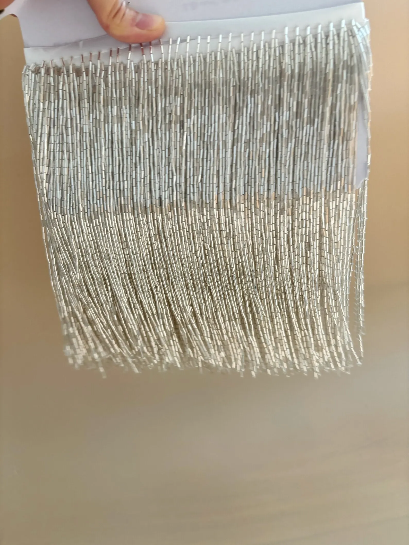 Silver Bead Fringe Trim For Ha - Beaded Trim Fringe recension och pris