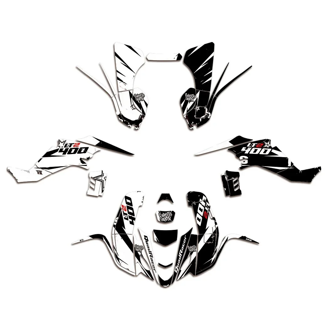 LTZ400 KFX400 Grafische Decals Sticker Kit Dekor Voor Suzuki LTZ400 Kawasaki KFX400 2003 2004 2005 2006 2007 2008 - afbeelding 2