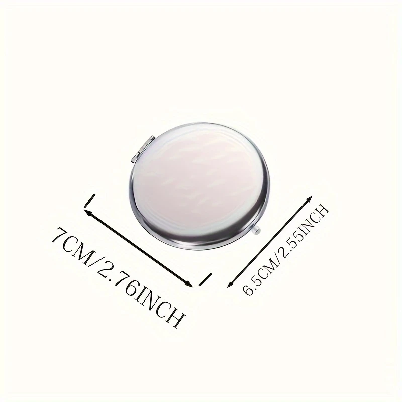 Personalized Laser Engraved Compact Makeup Mirror, Custom Name Pocket Mirror, Ideal Holiday & Birthday Gift for Women image 2