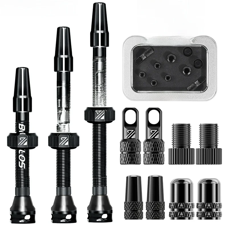 AliExpress BUCKLOS Bicycle Tubeless Valve 40/44/55/60/80/100MM Bike Valve Cap Bicycle Valves Adapter F/V To A/V Road Bike Presta Valves