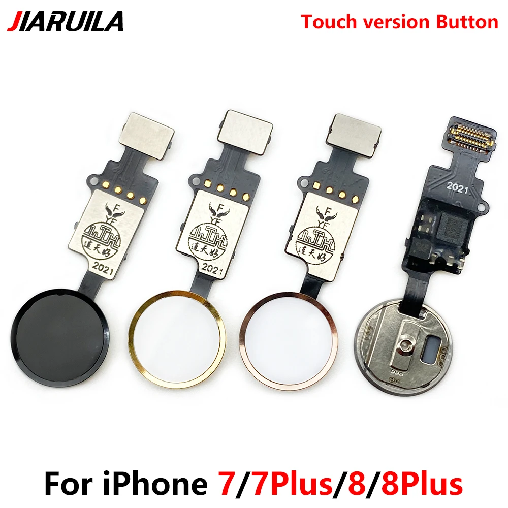 Return Back Home Button Flex Cable No Touch ID Fingerprint For IPhone 7 8 Plus Return Back Button Key