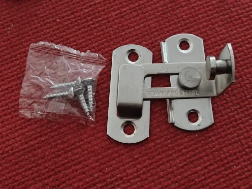 Door Lock Guard Latch Bolt 90 Degree Stainless Steel Toggle Latch Sliding Barn Door Lock Wine Cabinet Closet Right Angle Lock photo review