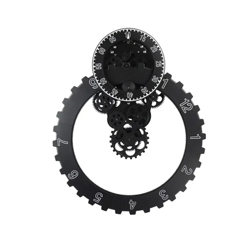 Kreative große Getriebe-Wanduhr, modernes Design, geräuschloser Mechanismus, 33D-Uhr, Metall, Wohnzimmer, Getriebe, Uhren, Wanddekoration, Geschenkideen
