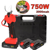 750W 2000mAh Electric borrowing Shears 40mm Cordless Rechargeable Fruit Tree Bonsai borrowing being cut Tool With 2 21V Battery