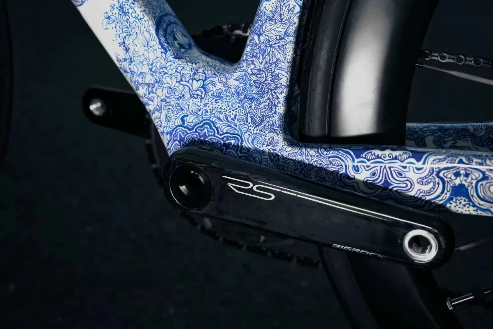 AliExpress NONE BIGROCK Carbon Fiber Crank Bicycle Crankset For BCD 110 Line 24MM Axis Road Bike Crankset 160/165/167.5/170/172.5MM for 11 12S