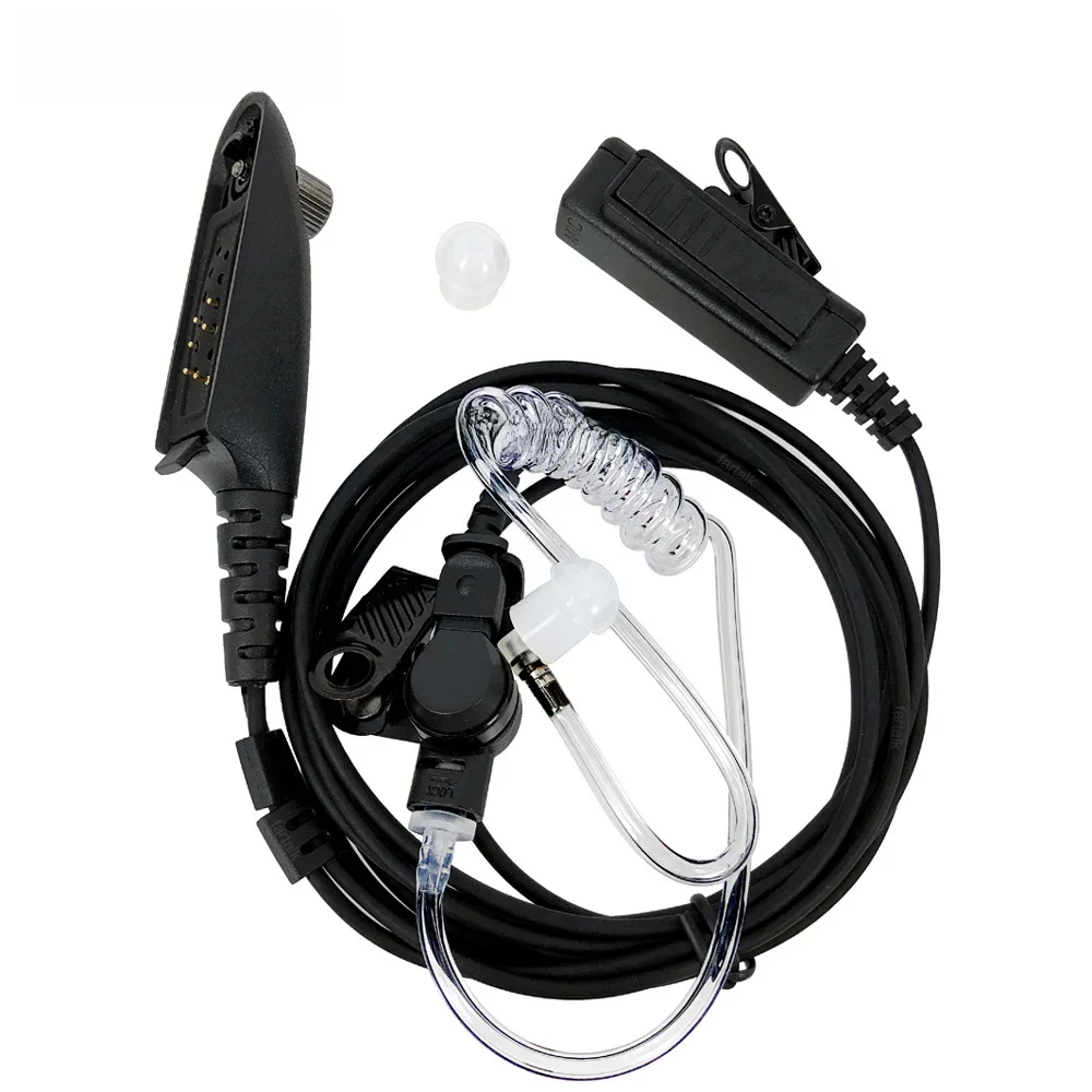 Tubo acústico fone de ouvido microfone para motorola ht750 ht1250 gp328 gp329 gp340 gp380 mtx850