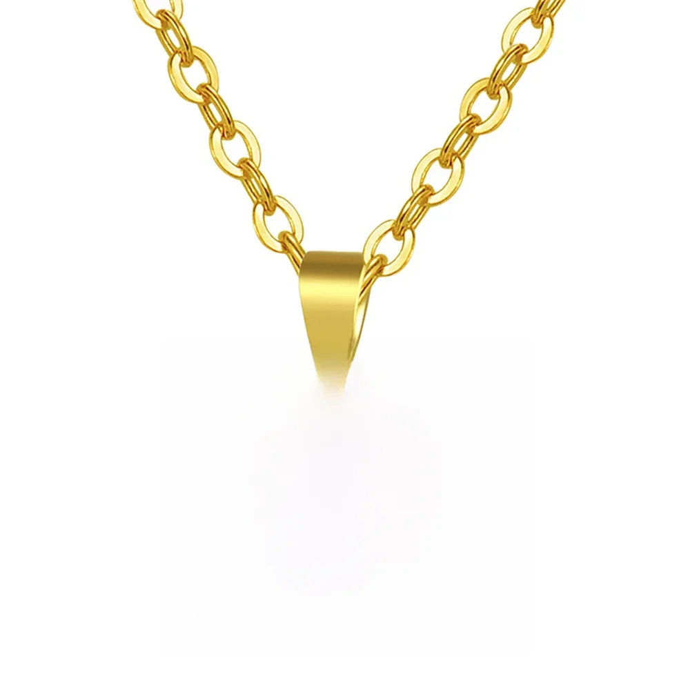 Initial A-Z Brief Name Anhänger Halskette Gold Farbe Edelstahl Kleine Alphabet Halskette Für Frauen