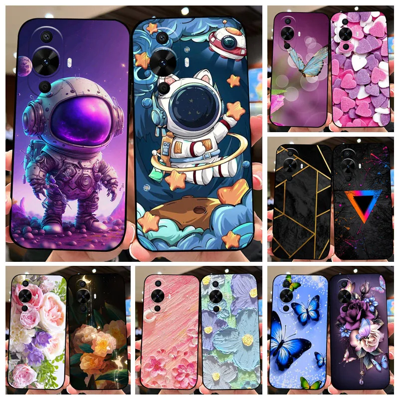 For Huawei Nova 12S Case Nova12S Cute Cartoon Cover Soft Silicone Phone Case For Huawei Nova 12S Bumper astronaut Painted Covers