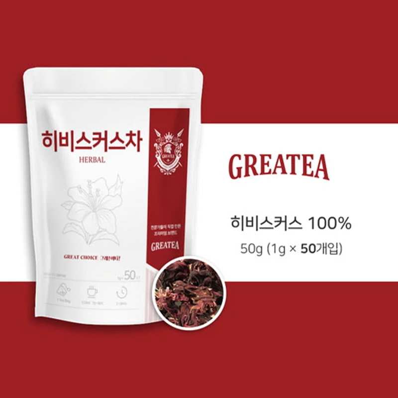 Greatea 그래이티 히비스커스 차 50티백