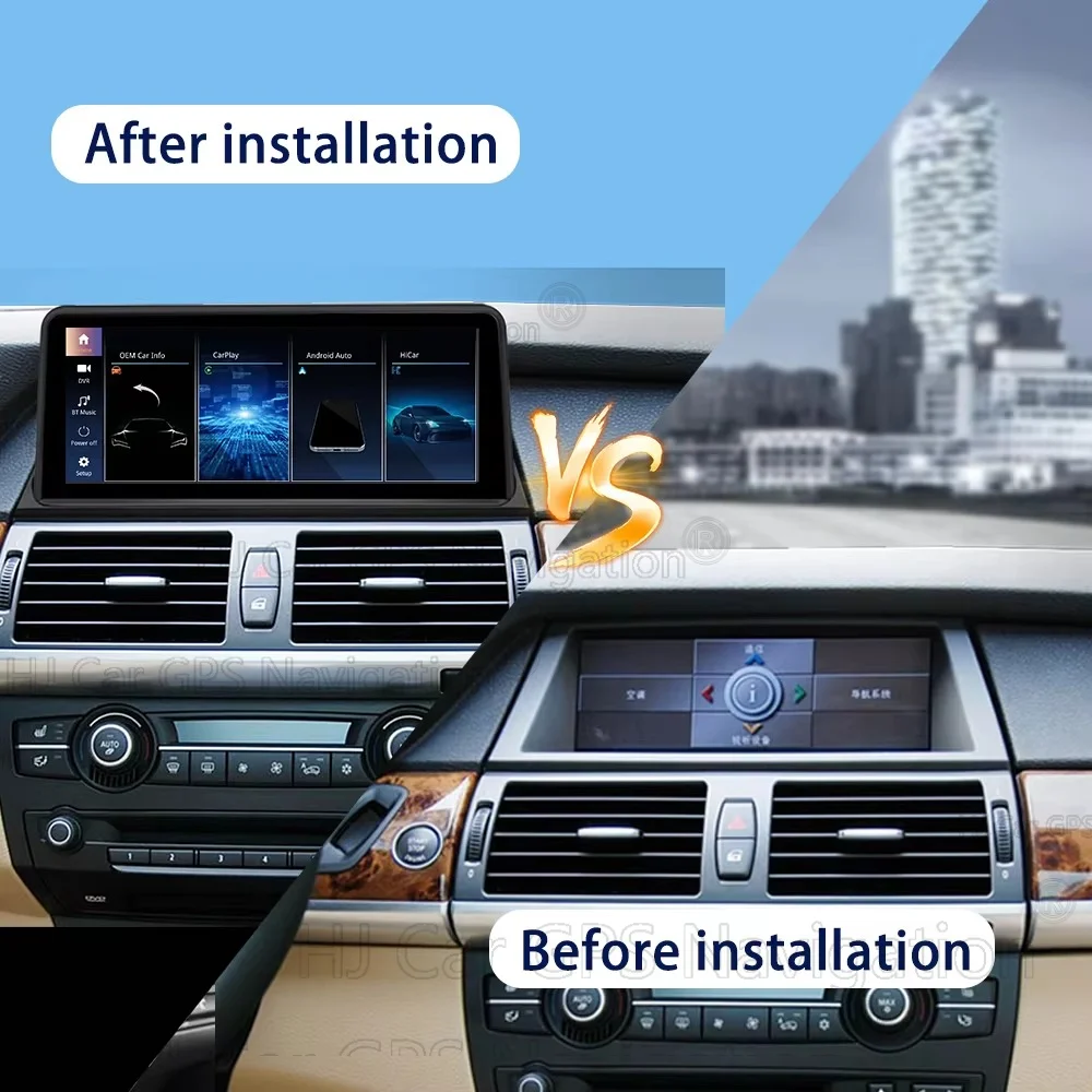 NEW1920*720 HD screen Multimedia Display For BMW X5 X6 E70 E71 2007-2013 CCC CIC Touch Screen gps Wireless Carplay Android auto
