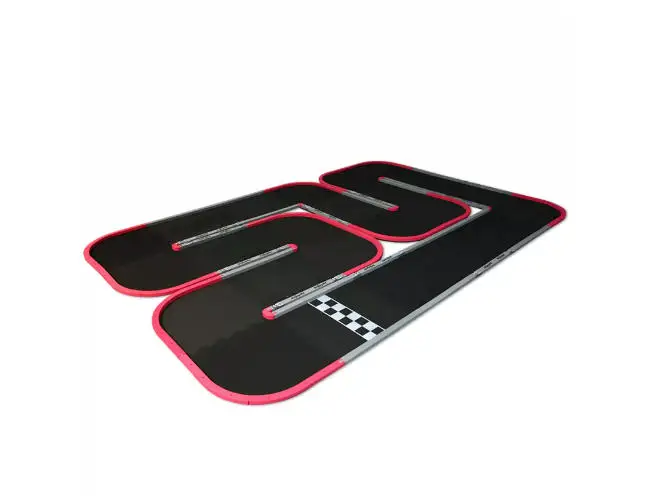 D1RC Micro RC Race Track, 4WD Remote Control Car Competition Racing Circuit Splicable Activity Racetrack Fits 1:28, 1:32, 1:76